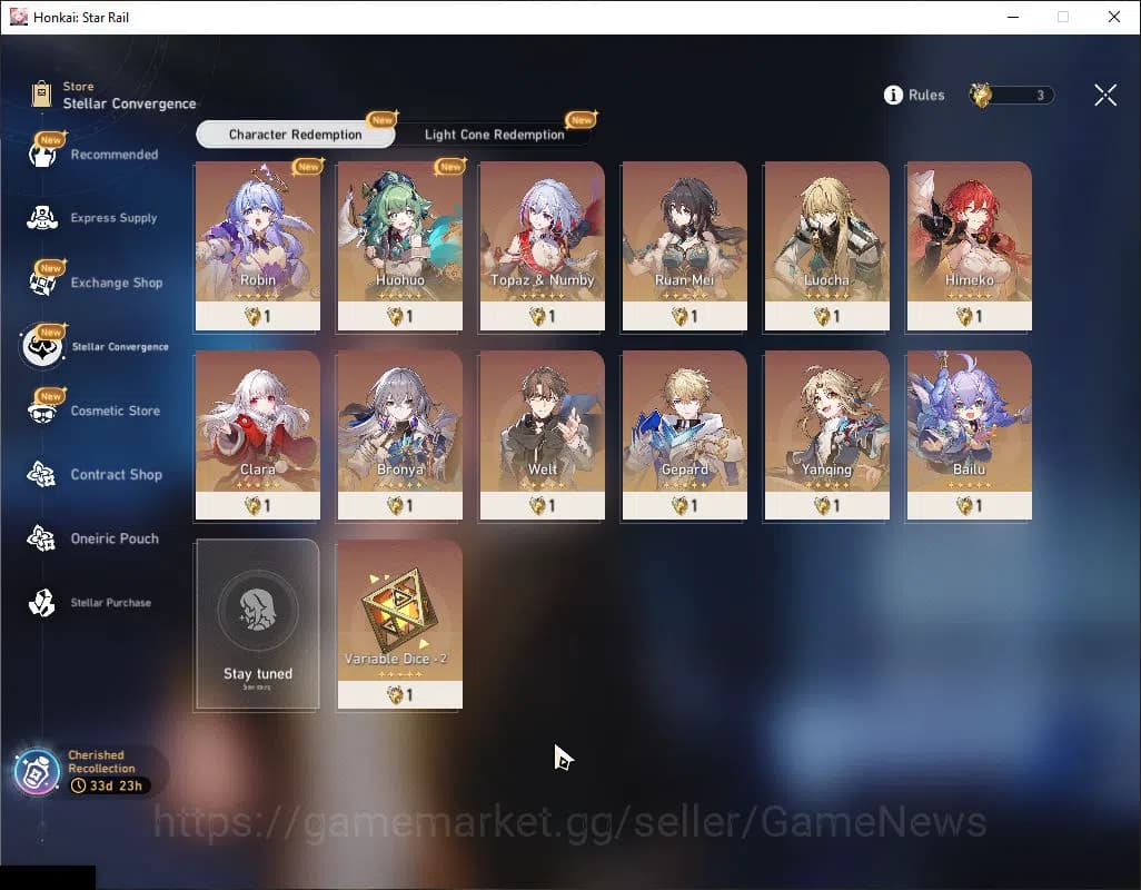 Honkai Star Rail Accounts ASIA|TL 3|Selector B5 ON+3 Golden Companion Spirit image 2