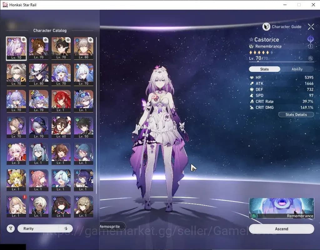 Honkai Star Rail Accounts Asia|TL 63|9 Limited|Castorice,Ashveil,Firefly,Dan image 5