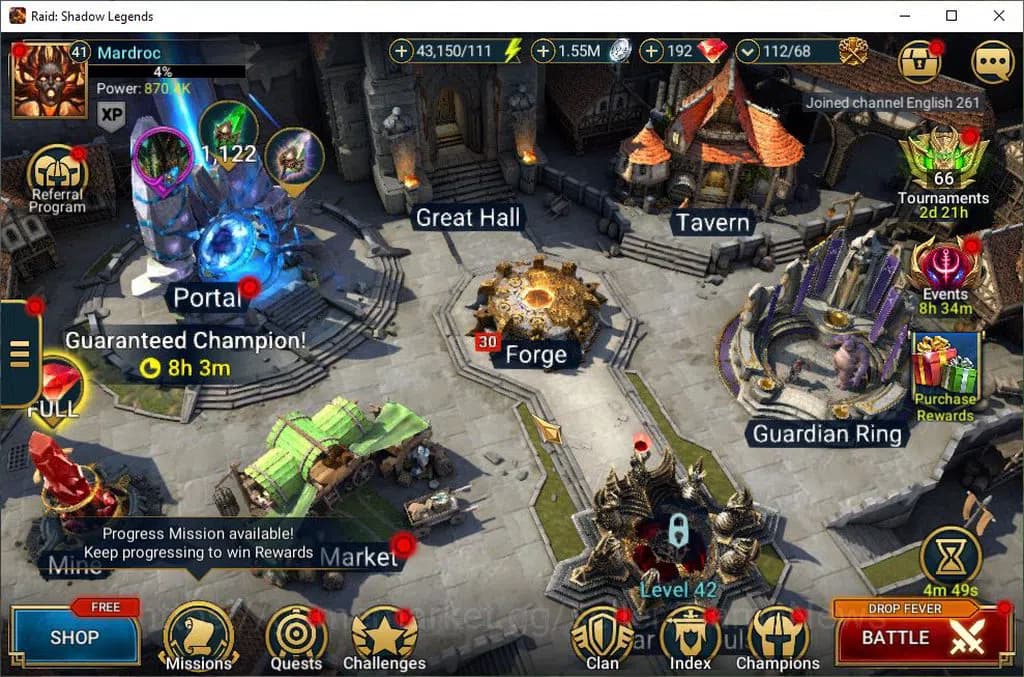 Raid: Shadow Legends Accounts Lv41 870K Power|1 Mythic(Androc)|20 Legend(Marichk image 1