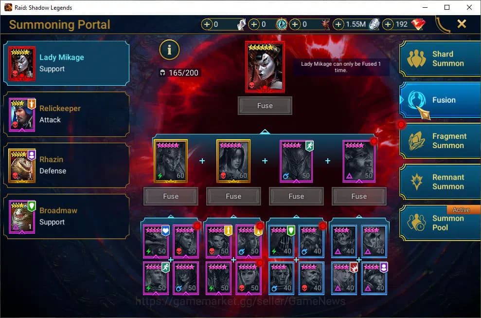 Raid: Shadow Legends Accounts Lv41 870K Power|1 Mythic(Androc)|20 Legend(Marichk image 10