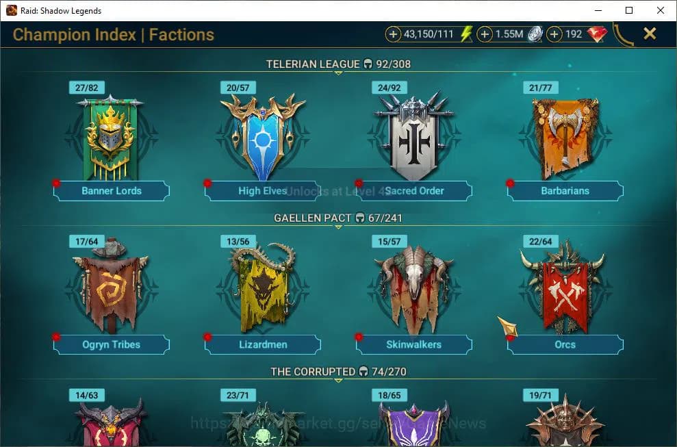 Raid: Shadow Legends Accounts Lv41 870K Power|1 Mythic(Androc)|20 Legend(Marichk image 4