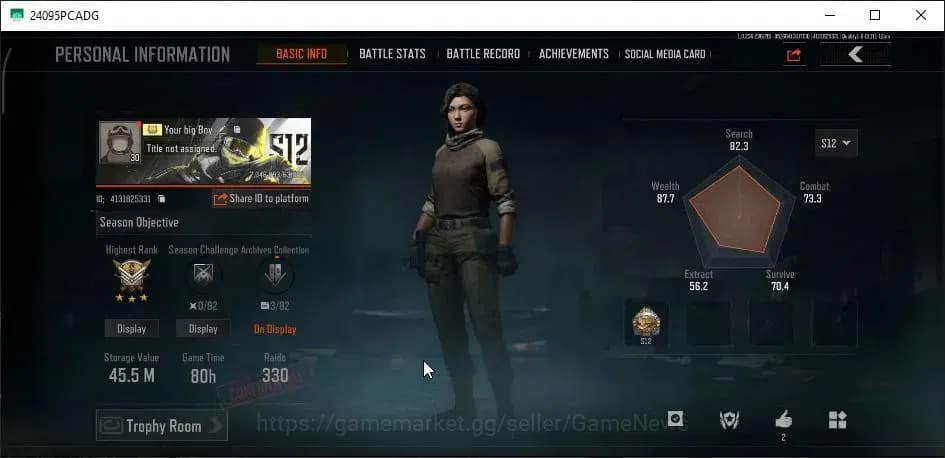 Arena Breakout Accounts MOBILE|MOBILE Lv30|SV 45.5M|CV 23.5M|QS AKS-74U,Pe image 2