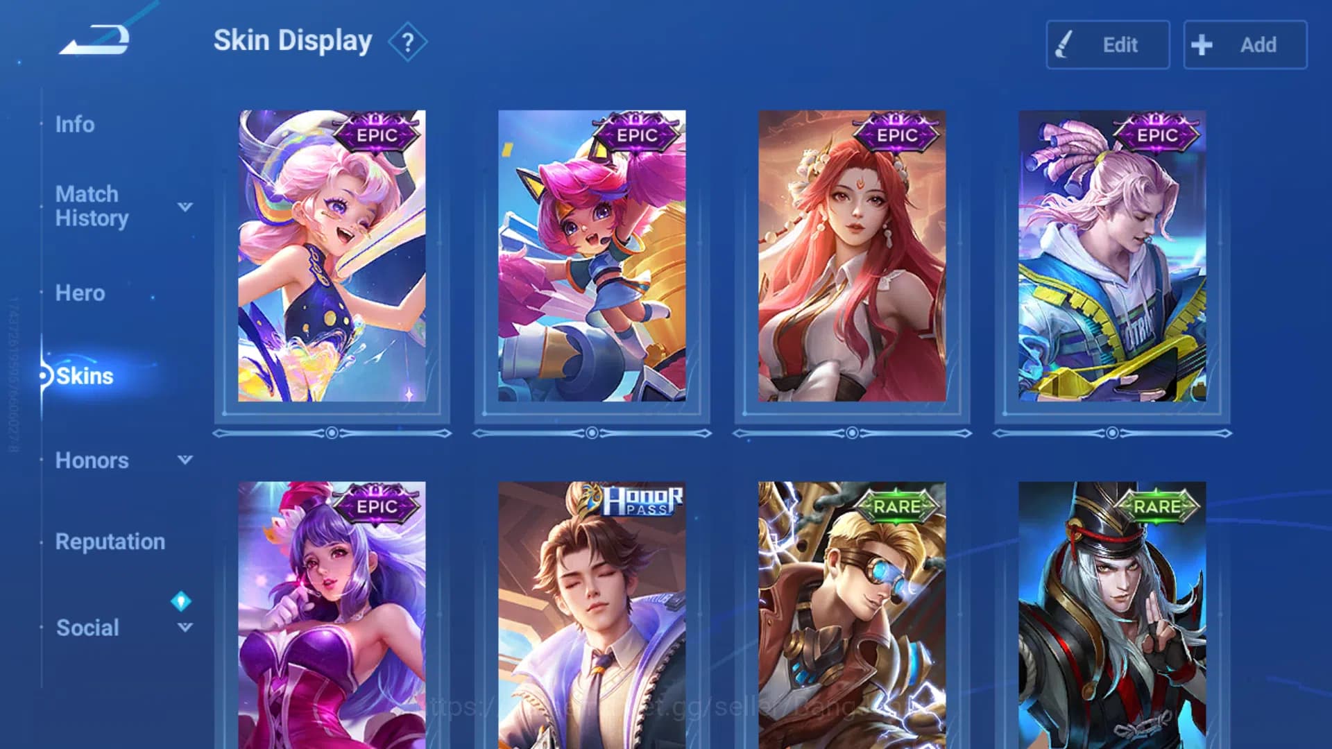 Honor of Kings Accounts Global|Hero 62|Skin 39|Kic Luna,Sanxigdui HouYi+Bu image 4