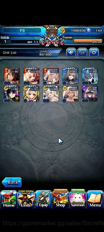 Grand Summoners Accounts Global|Rank 1|10 Ascend|InumutaTW,ChloeTW,S ChloeT image 2