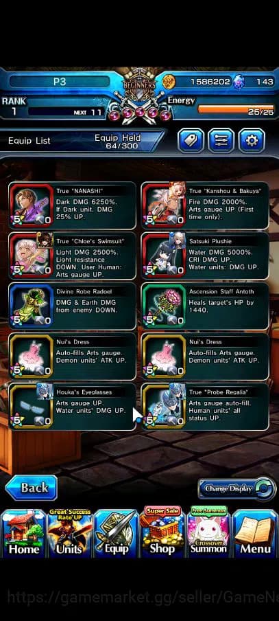 Grand Summoners Accounts Global|Rank 1|10 Ascend|InumutaTW,ChloeTW,S ChloeT image 3