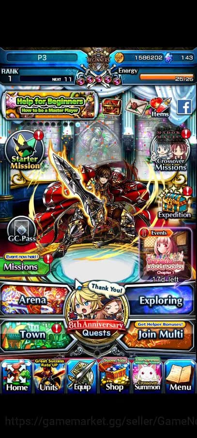 Grand Summoners Accounts Global|Rank 1|10 Ascend|InumutaTW,ChloeTW,S ChloeT image 4