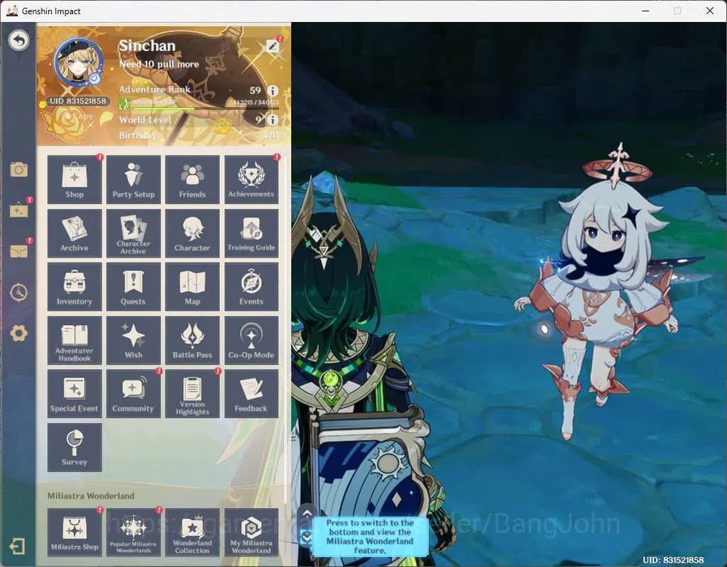 Genshin Impact Accounts ASIA|AR 59|23 limit+4Sign(5*Wpn)|PremTeam(Nefer,La image 1