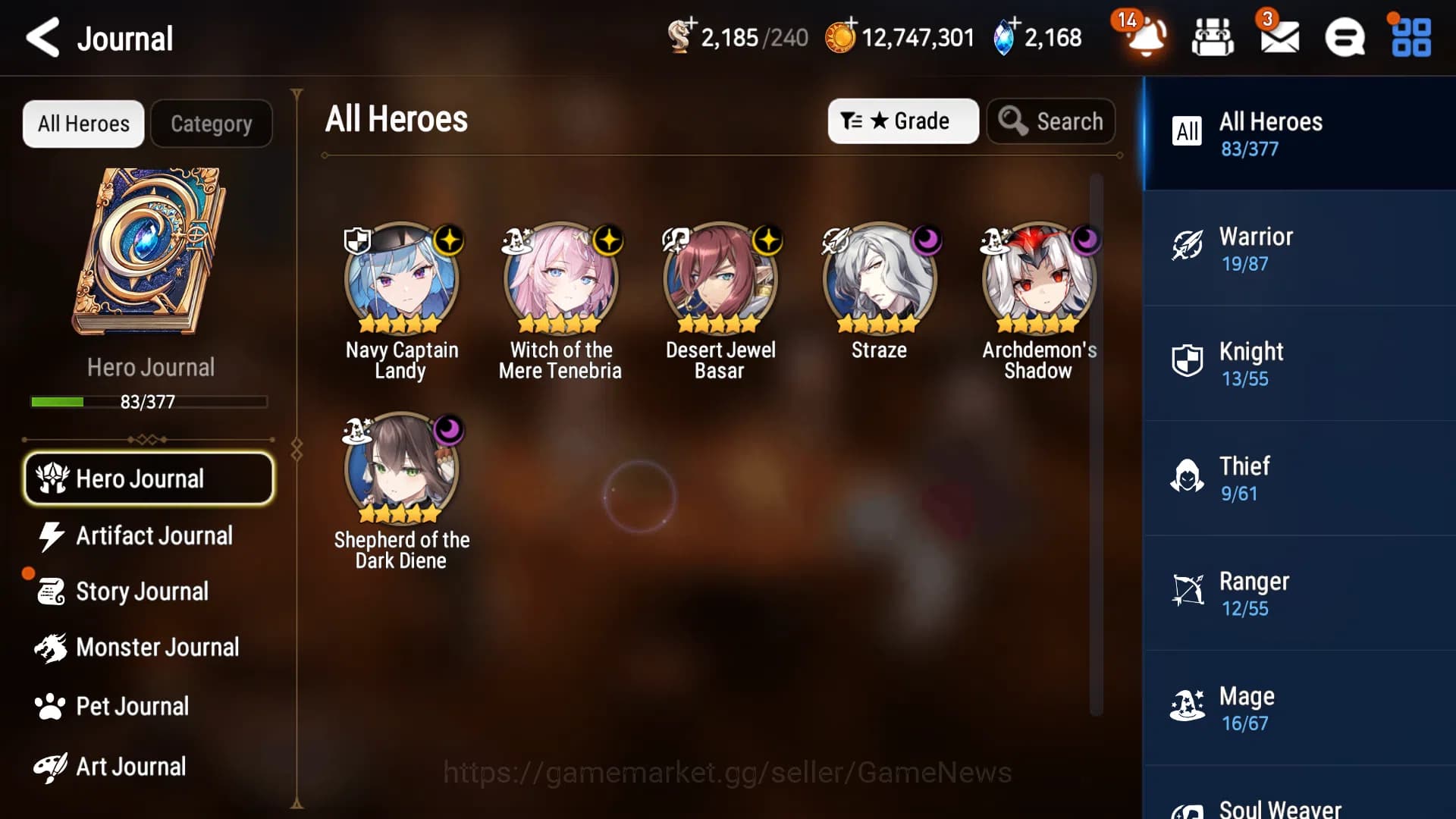 Epic Seven Accounts GLOBAL Unverif|Best ML|6 ML(Shepherd Dark Diane,WO image 10