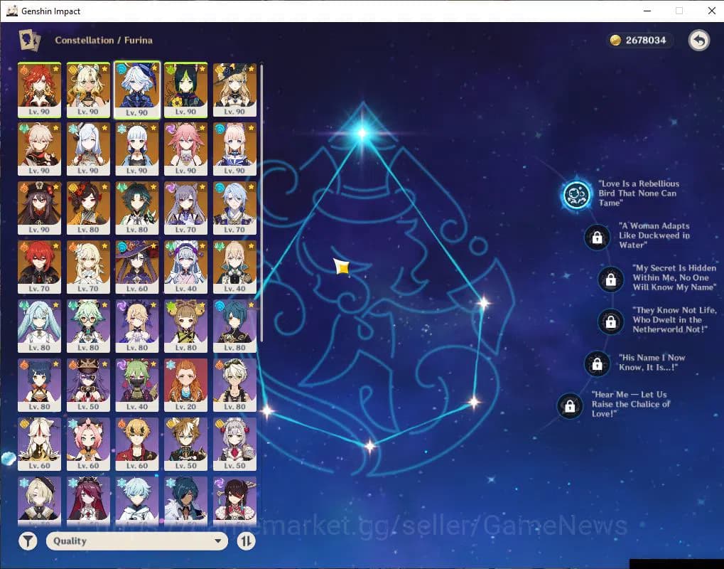 Genshin Impact Accounts ASIA|AR 58|13 Limit+13(*5WeP)|(Shenhe,YaeMiko,Xiao image 4