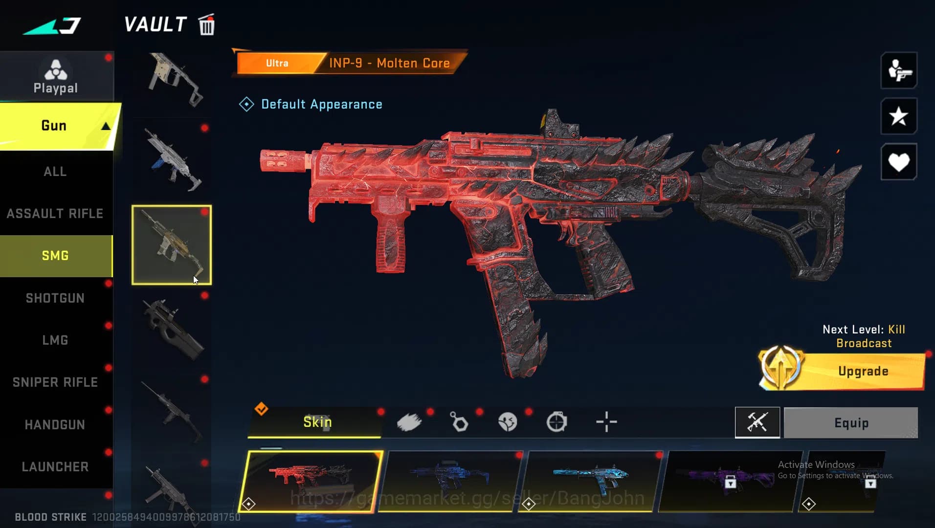 Blood Strike Accounts ASIA|Eternal AK47 | Collab MCX EVA | Ultra INP9,Or image 10