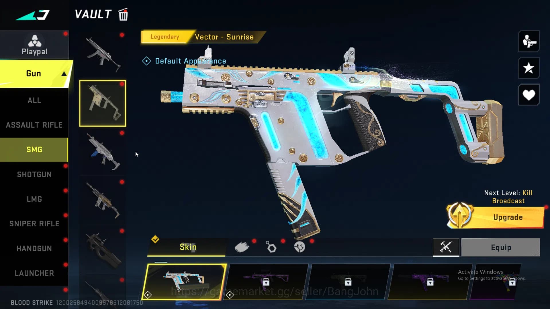 Blood Strike Accounts ASIA|Eternal AK47 | Collab MCX EVA | Ultra INP9,Or image 11
