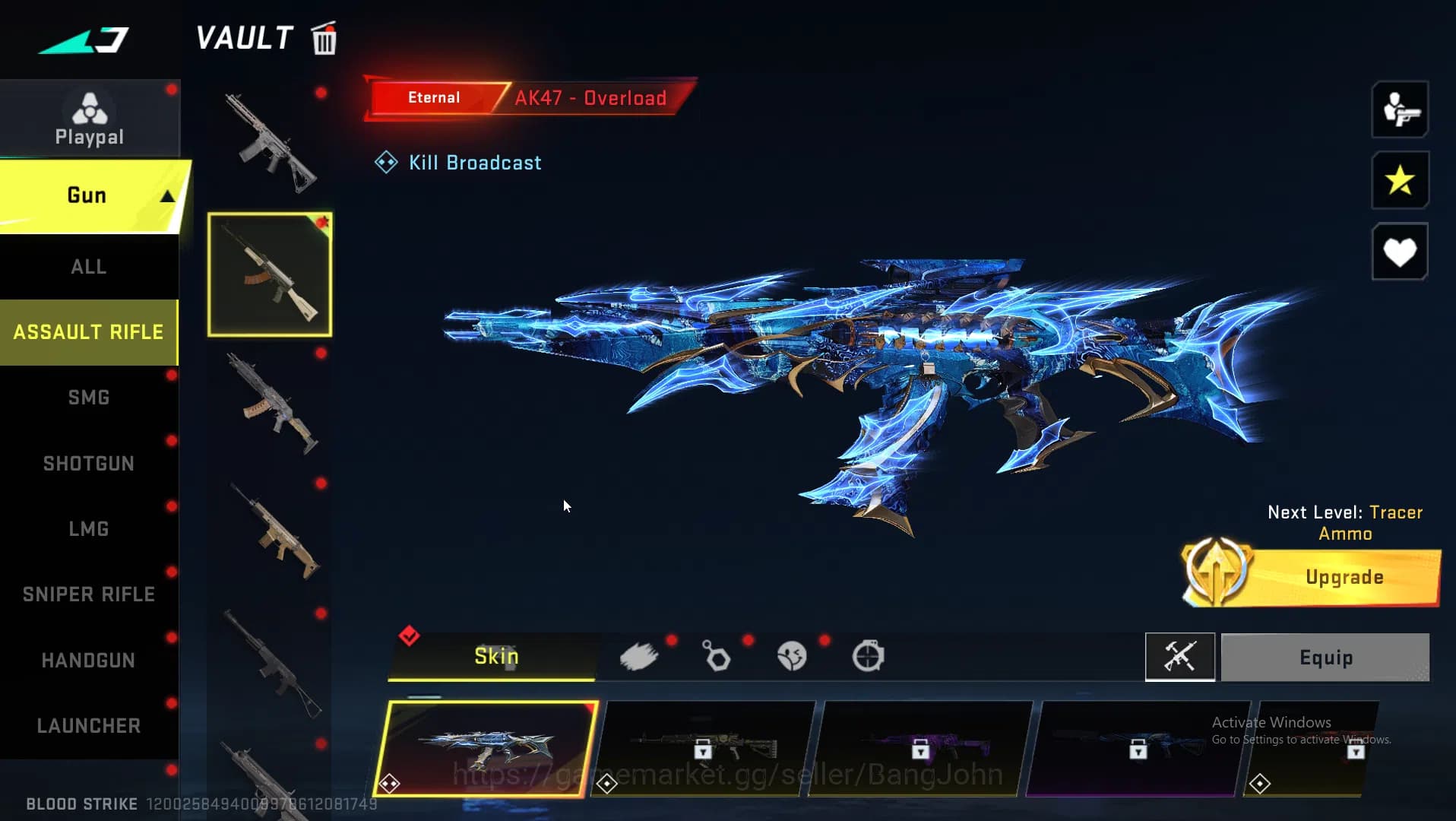 Blood Strike Accounts ASIA|Eternal AK47 | Collab MCX EVA | Ultra INP9,Or image 14
