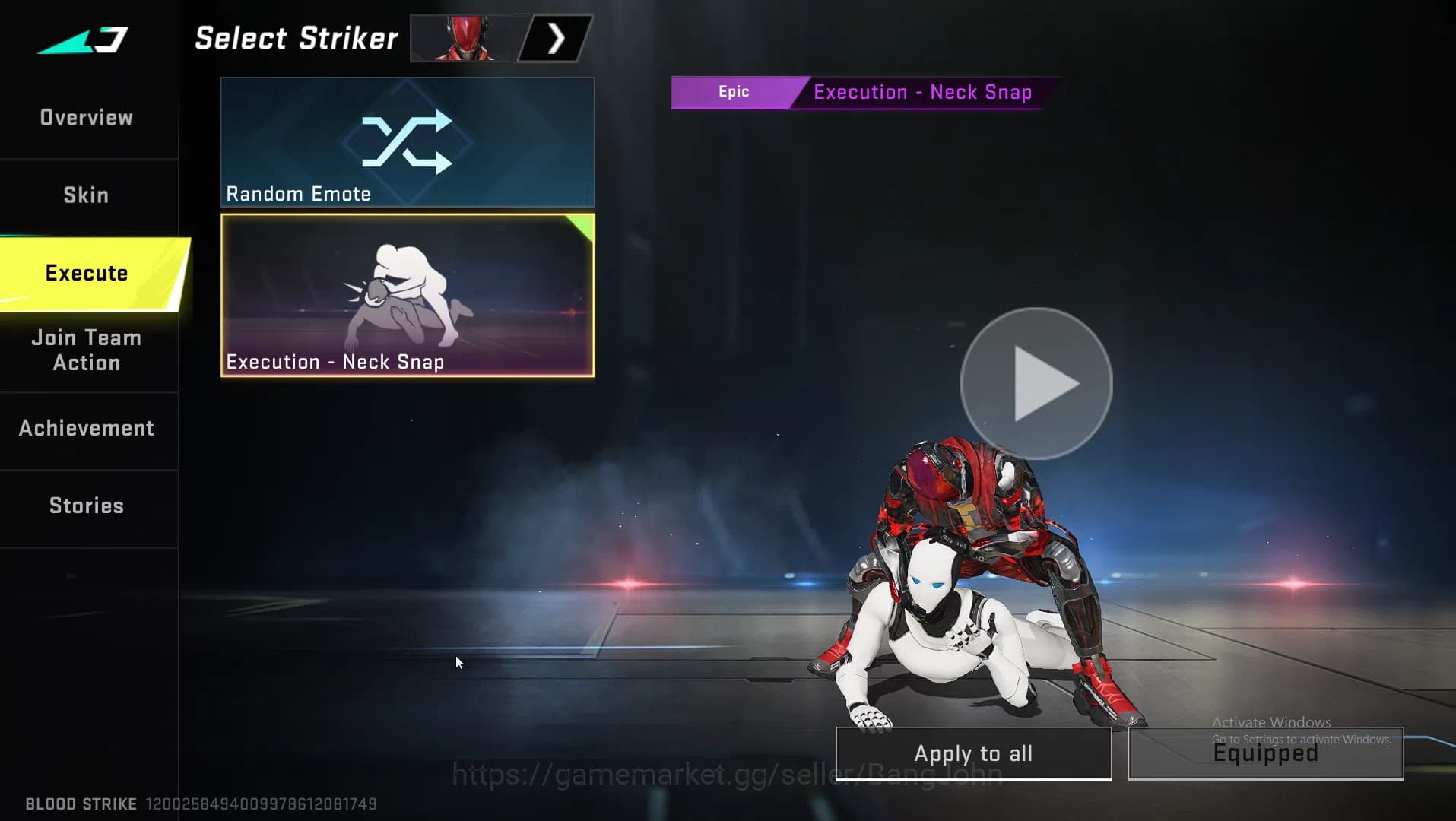 Blood Strike Accounts ASIA|Eternal AK47 | Collab MCX EVA | Ultra INP9,Or image 15