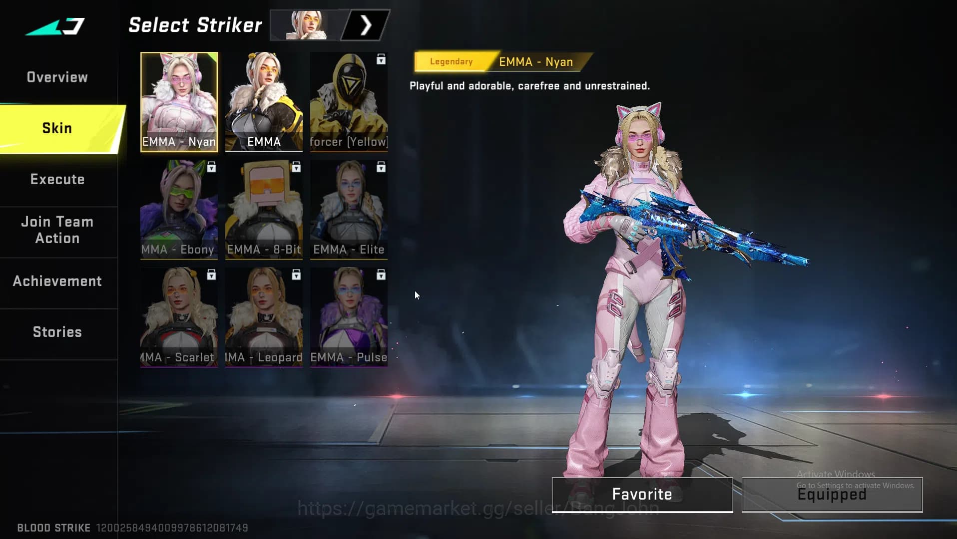 Blood Strike Accounts ASIA|Eternal AK47 | Collab MCX EVA | Ultra INP9,Or image 17