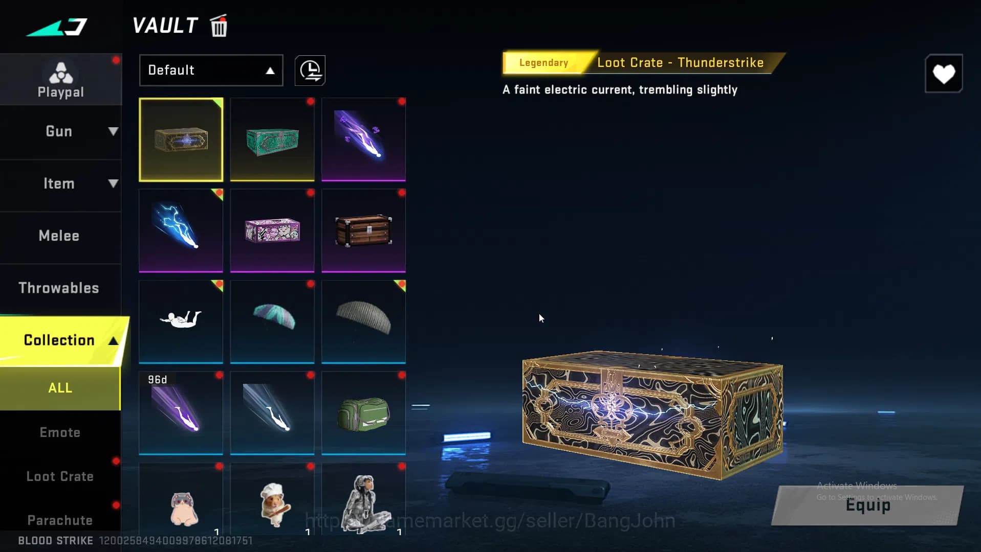 Blood Strike Accounts ASIA|Eternal AK47 | Collab MCX EVA | Ultra INP9,Or image 5