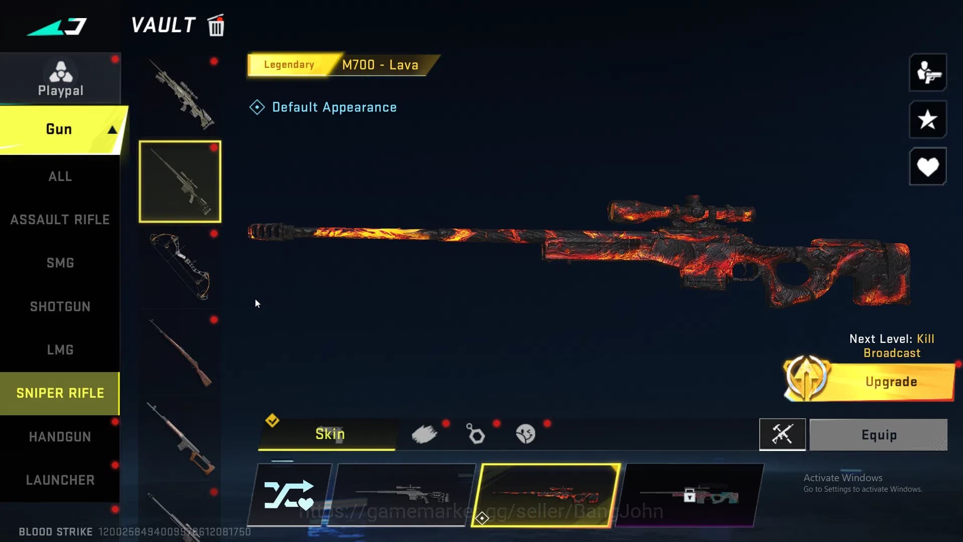 Blood Strike Accounts ASIA|Eternal AK47 | Collab MCX EVA | Ultra INP9,Or image 7