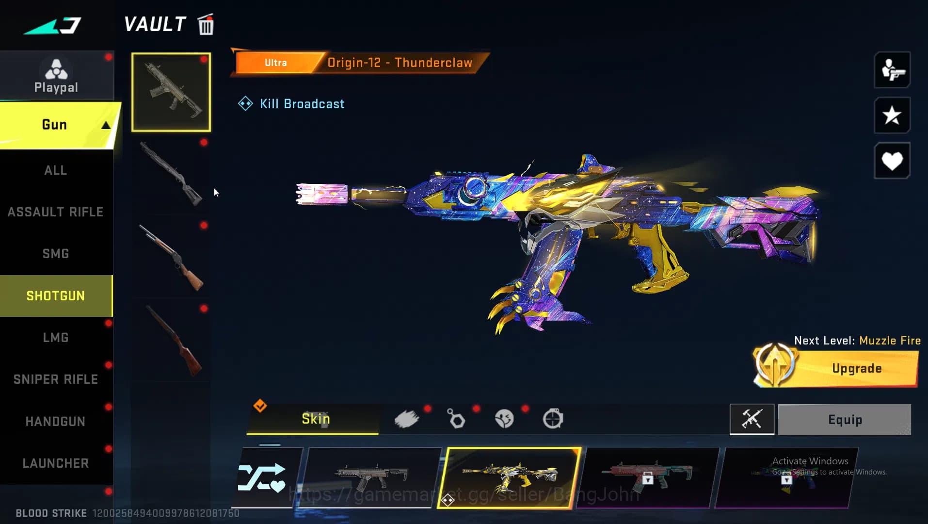 Blood Strike Accounts ASIA|Eternal AK47 | Collab MCX EVA | Ultra INP9,Or image 9