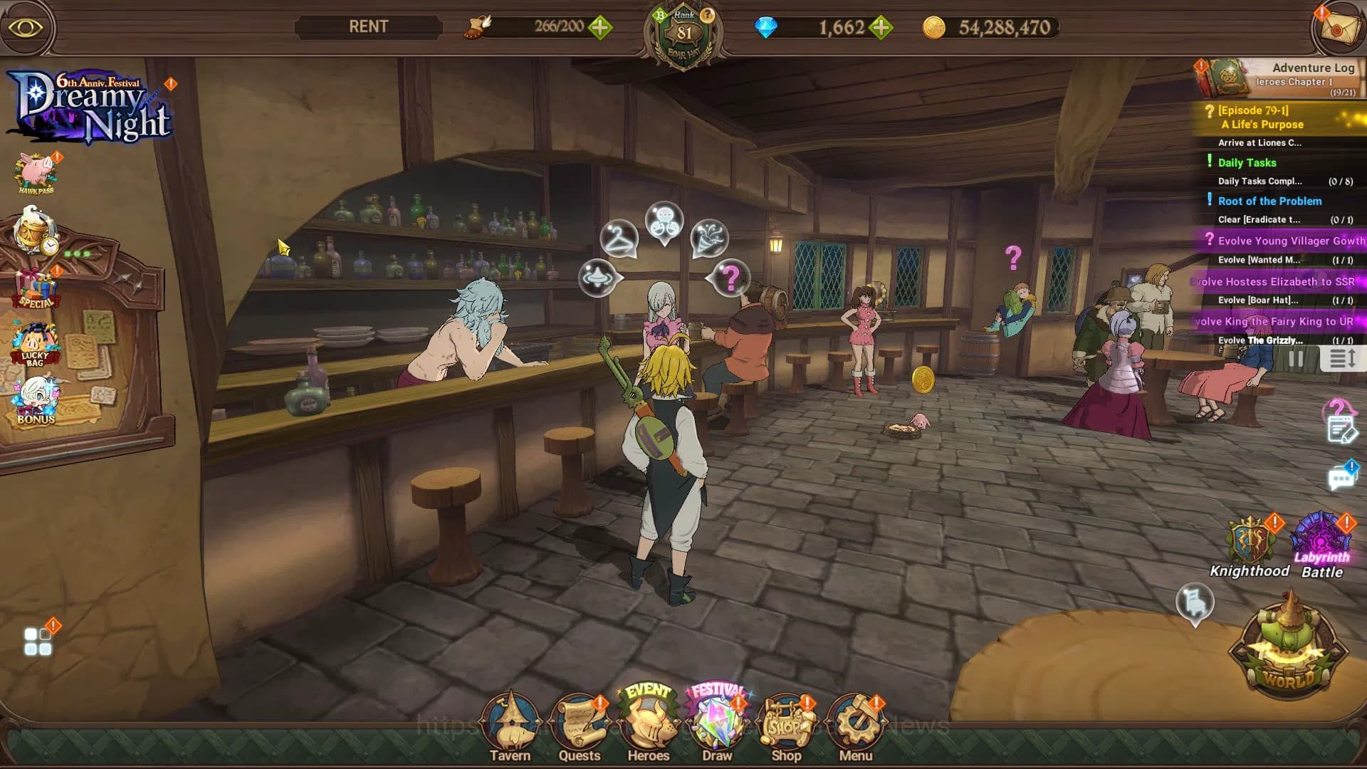 The Seven Deadly Sins: Grand Cross Accounts Global|5,2M CC|1662 DM|2 LR+8 UR+Collab FF,Blessin image 1