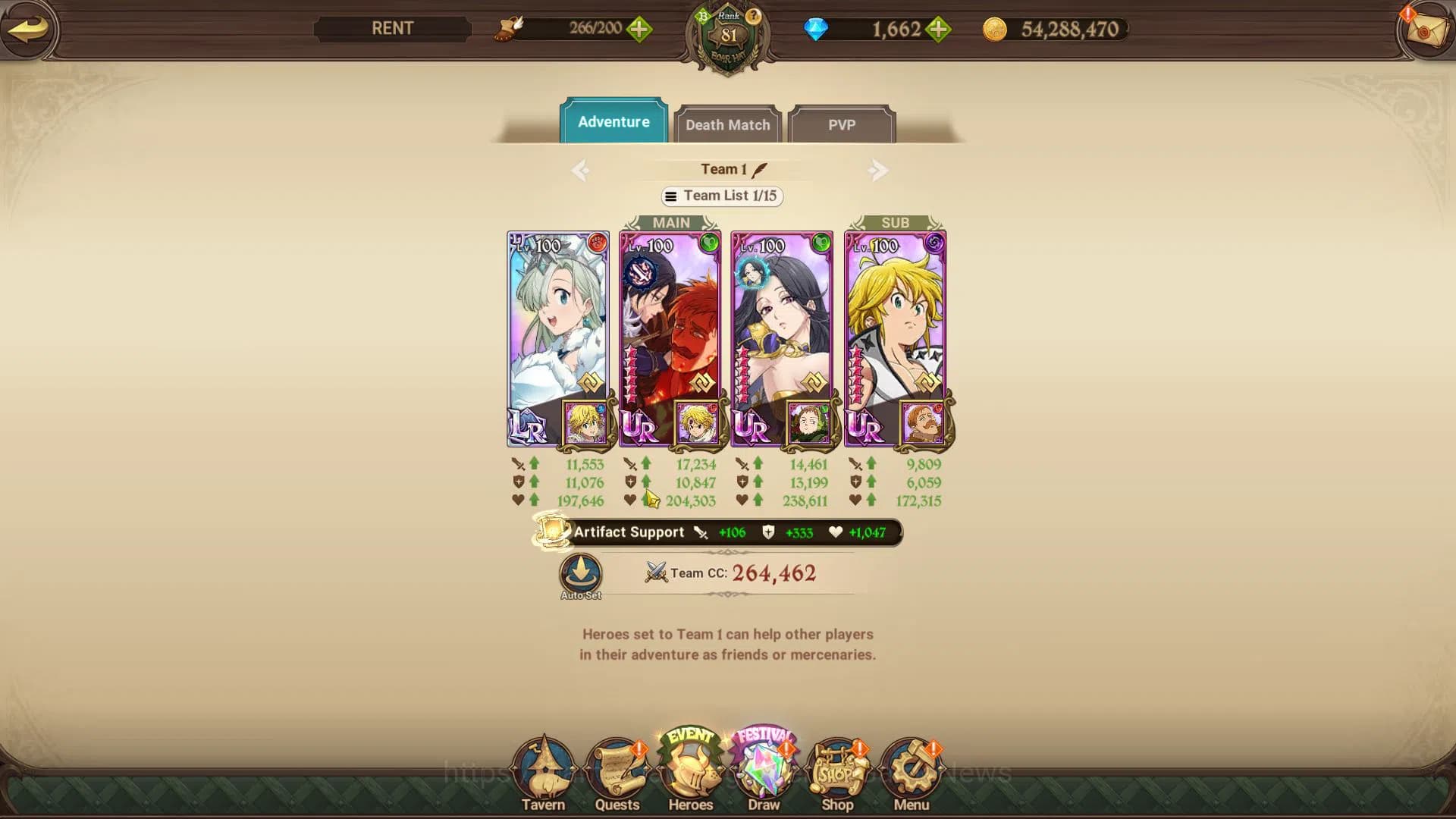 The Seven Deadly Sins: Grand Cross Accounts Global|5,2M CC|1662 DM|2 LR+8 UR+Collab FF,Blessin image 12