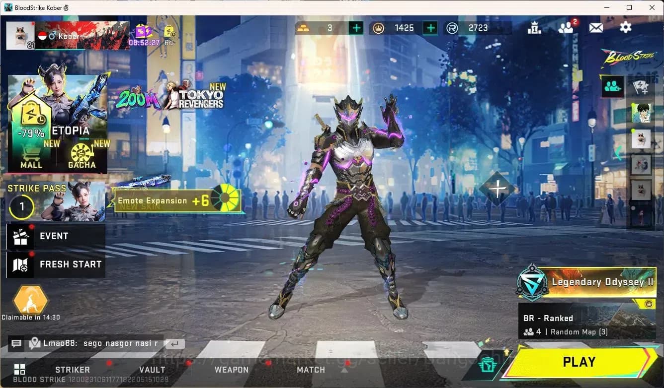 Blood Strike Accounts ASIA|ULTRA,M4A1,AUG,ZERO|5 SKIN LEGEN|MORE DETAIL image 1