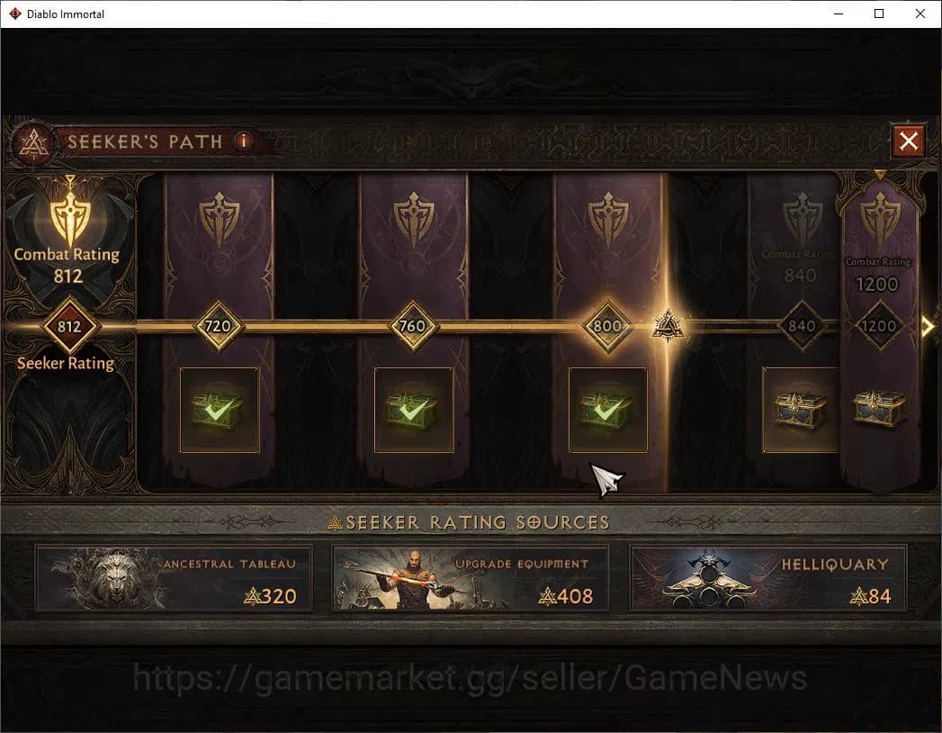Diablo Immortal Accounts EU - Sescheron|Lv60(630)|Demon Hunter|35k CR|Reso image 9