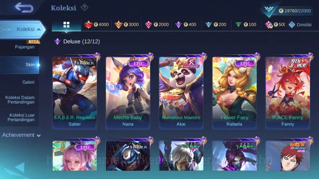 Mobile Legends: Bang Bang Accounts GLOBAL Hero 82 Skin 108 Saber Johnson | Venom GS H image 1