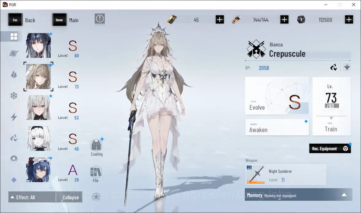 Punishing: Gray Raven Accounts EUROPE|Lv 45 | [S Nirvantia,S Crepuscule,S LuciaCW image 12