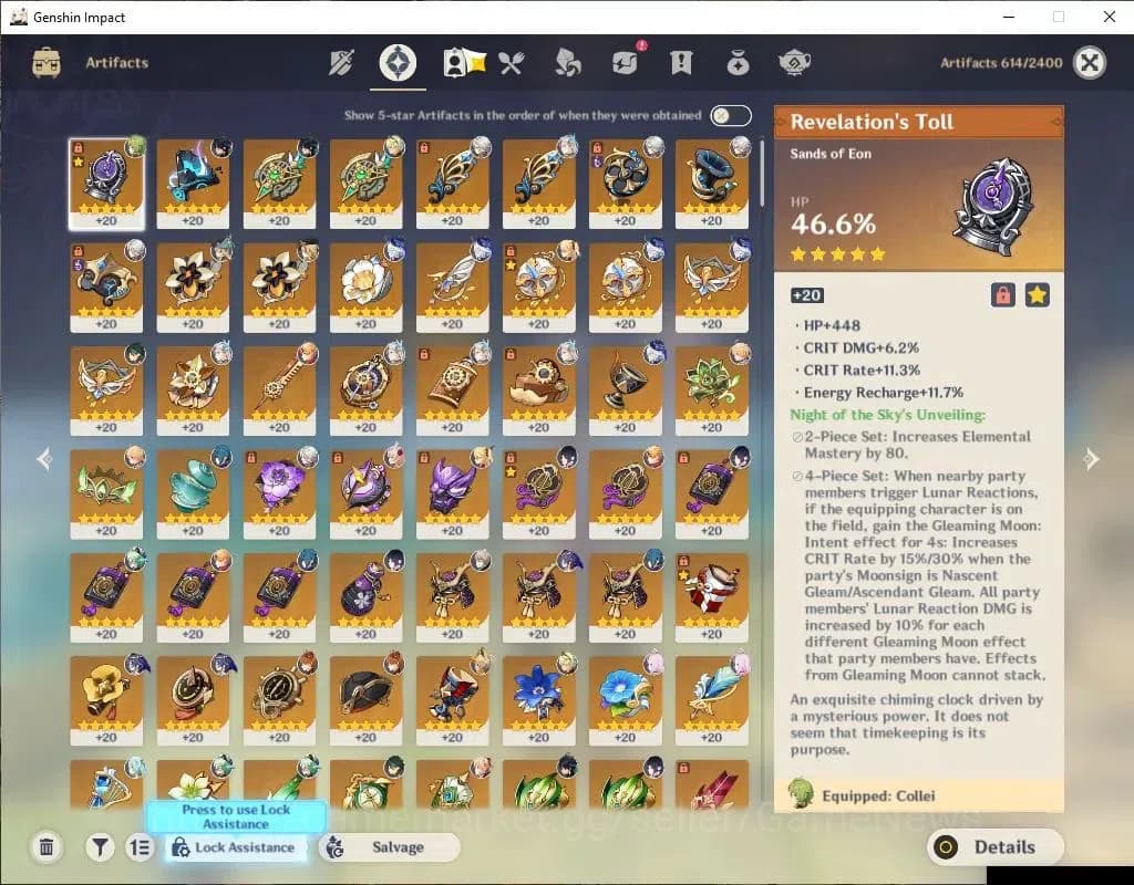 Genshin Impact Accounts Asia|AR 56|8 Limit +1(*5Wep)|Furina,Neuvilatte,Arl image 4
