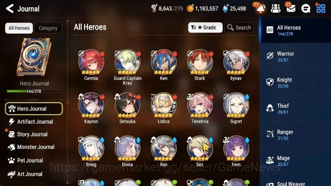Epic Seven Accounts GLOBAL UNVERIF|7 ML(B Arunka,Ro Light,SE Celine,C image 8
