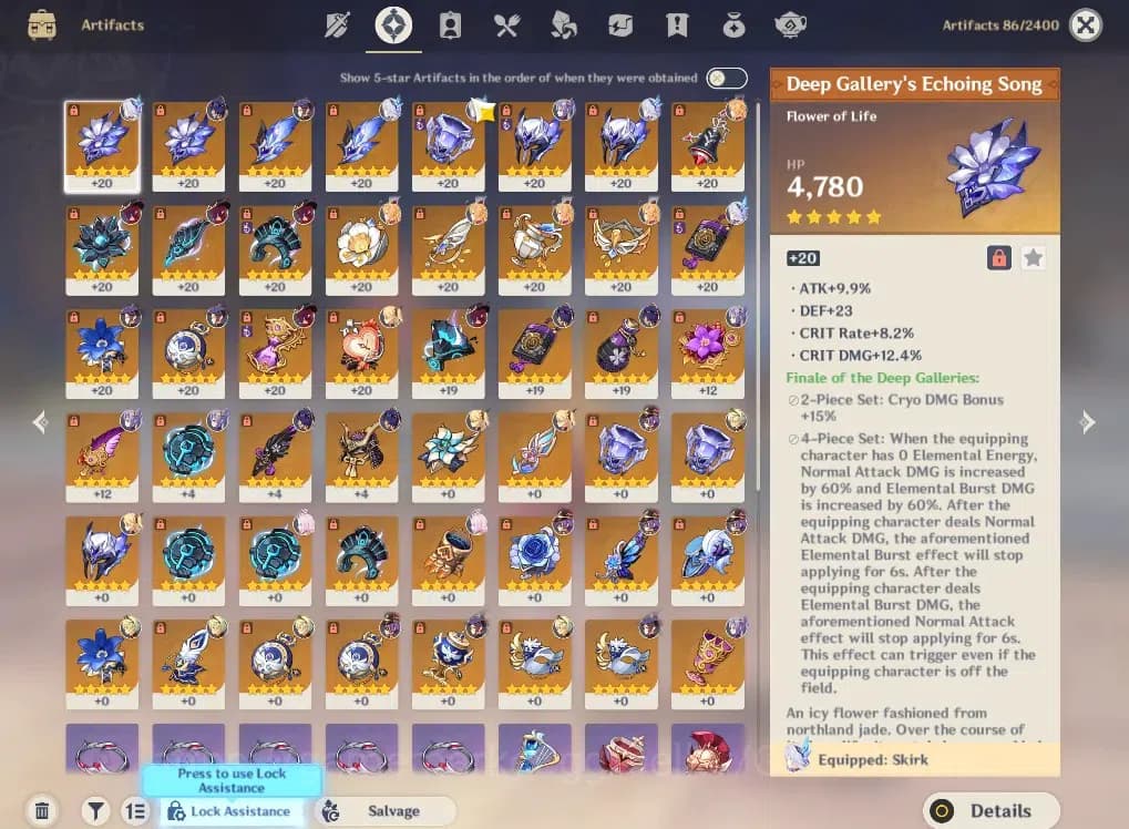 Genshin Impact Accounts ASIA |AR 52|3 Limited+3(*5Wep)|(Skirk, Escoffier)+ image 5