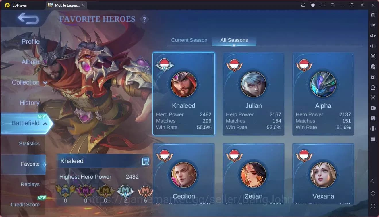 Mobile Legends: Bang Bang Accounts Global|Hero 80|Skin 133|Expert|CC Natalia|Lightbor image 18
