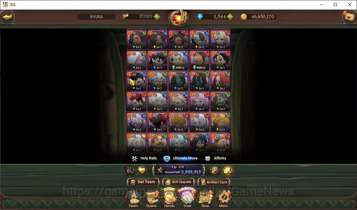 The Seven Deadly Sins: Grand Cross Accounts Global|2,9M CC|211 LS+1,5K DM|1 LR+3 UR+ Collab Re image 14