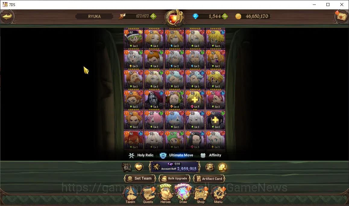 The Seven Deadly Sins: Grand Cross Accounts Global|2,9M CC|211 LS+1,5K DM|1 LR+3 UR+ Collab Re image 15