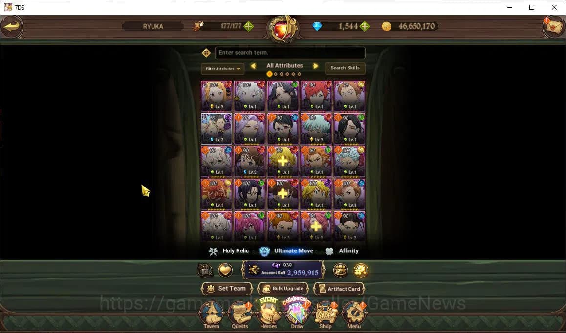 The Seven Deadly Sins: Grand Cross Accounts Global|2,9M CC|211 LS+1,5K DM|1 LR+3 UR+ Collab Re image 16