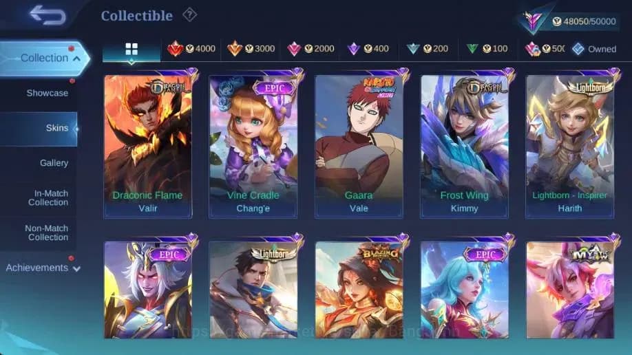 Mobile Legends: Bang Bang Accounts Global|Hero 132|Skin 215|Renowned|KOF Karina|CC Na image 13
