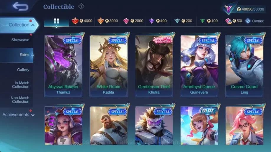 Mobile Legends: Bang Bang Accounts Global|Hero 132|Skin 215|Renowned|KOF Karina|CC Na image 18