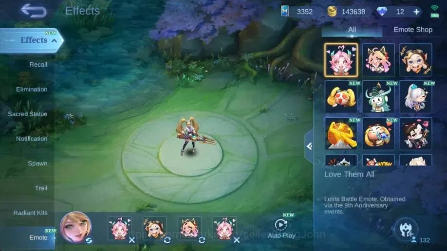 Mobile Legends: Bang Bang Accounts Global|Hero 132|Skin 215|Renowned|KOF Karina|CC Na image 7