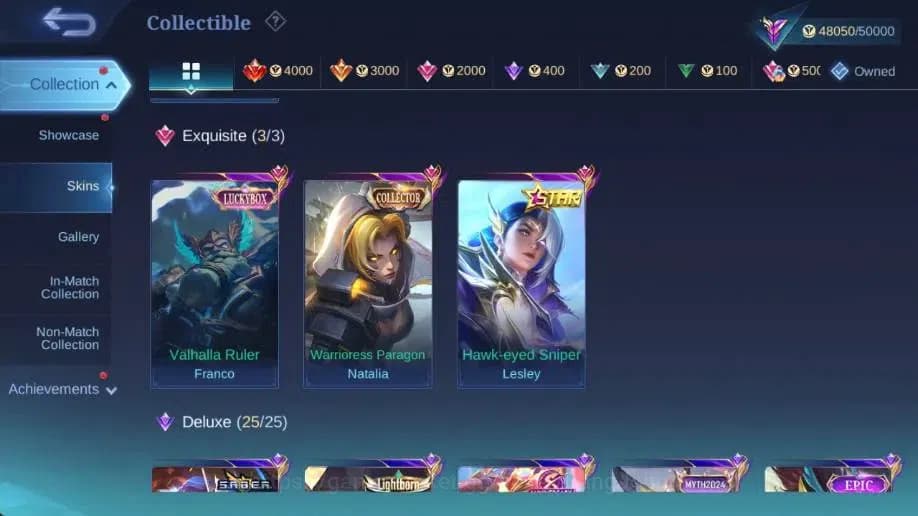 Mobile Legends: Bang Bang Accounts Global|Hero 132|Skin 215|Renowned|KOF Karina|CC Na image 9