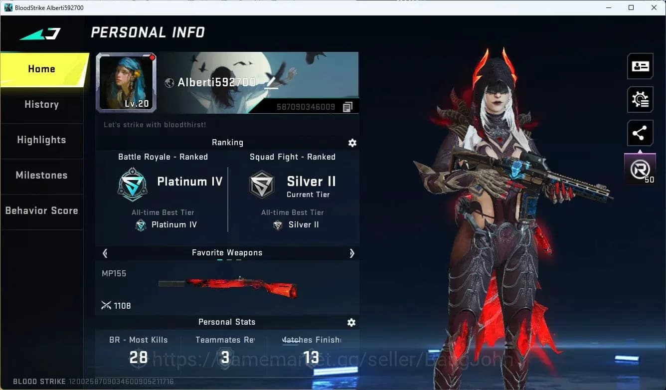 Blood Strike Accounts ASIA | 2 Ultra: NOVA,ETHAN|3 Legendary: M4A1,MP155 image 1