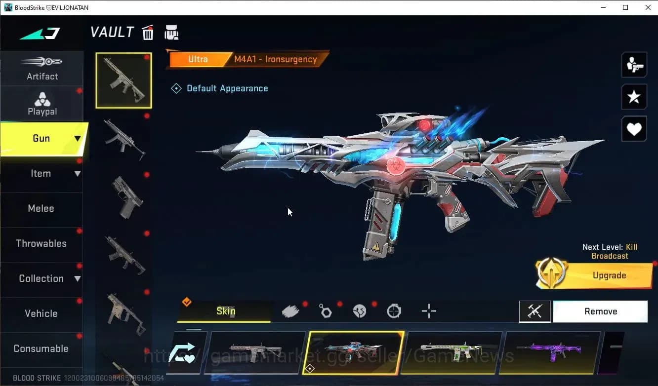 Blood Strike Accounts ASIA|Collab 7DS(AK47,M700,Kar98,QBZ95)+7 ULTRA(VAL image 10
