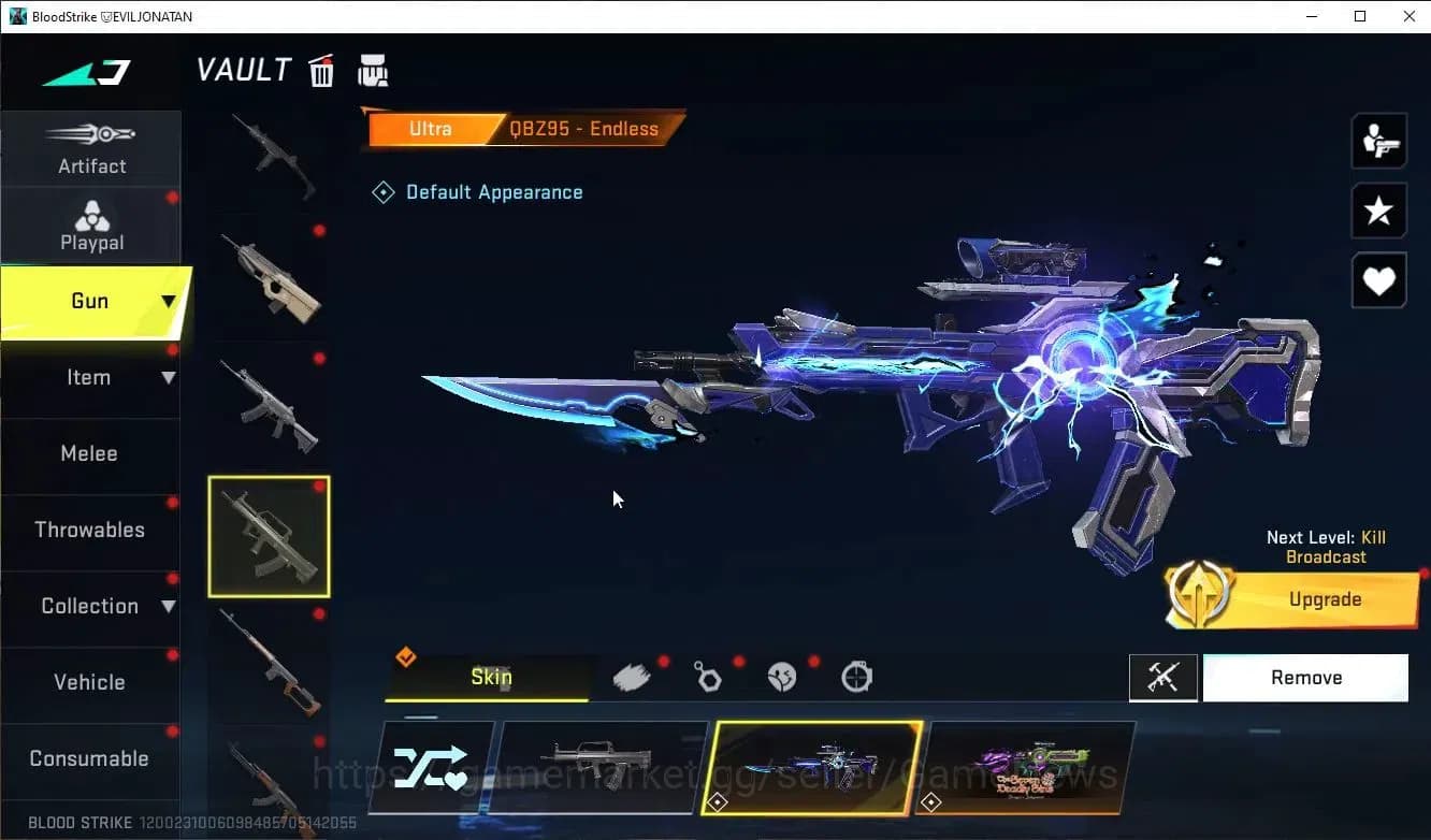 Blood Strike Accounts ASIA|Collab 7DS(AK47,M700,Kar98,QBZ95)+7 ULTRA(VAL image 16
