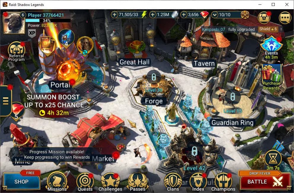 Raid: Shadow Legends Accounts Lv6 823K Power|3,6K Gems|1 Mythical(Galathir)|24 L image 1