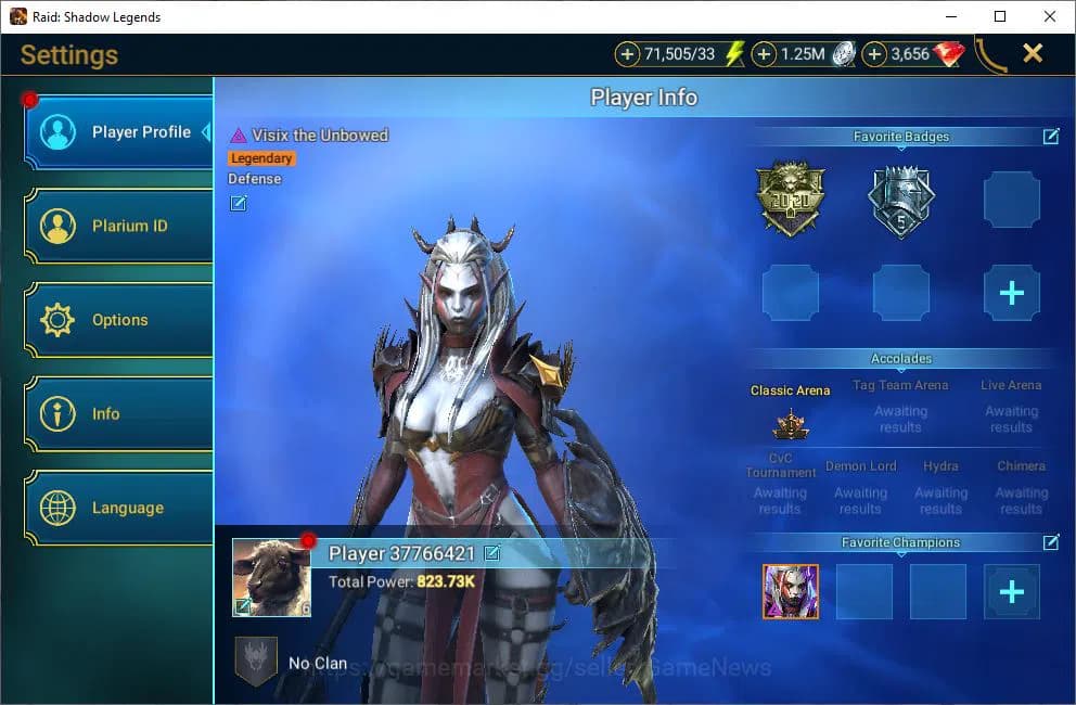 Raid: Shadow Legends Accounts Lv6 823K Power|3,6K Gems|1 Mythical(Galathir)|24 L image 2