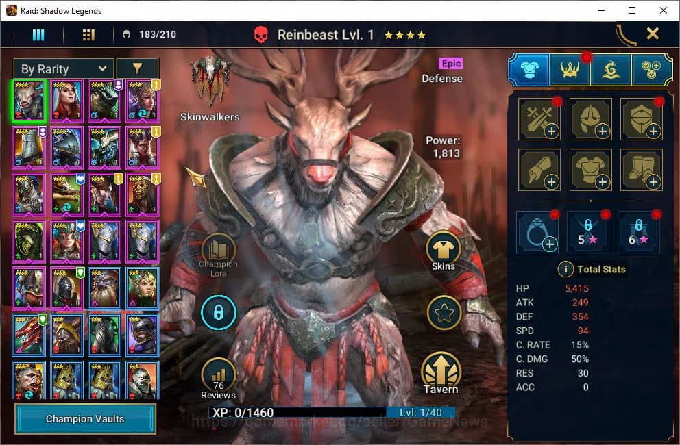 Raid: Shadow Legends Accounts Lv6 823K Power|3,6K Gems|1 Mythical(Galathir)|24 L image 4