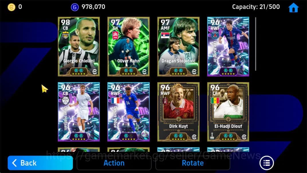 eFootball Accounts Mobile|Giorgio Chiellini,GK Spirit Roar(Oliver Kha image 5