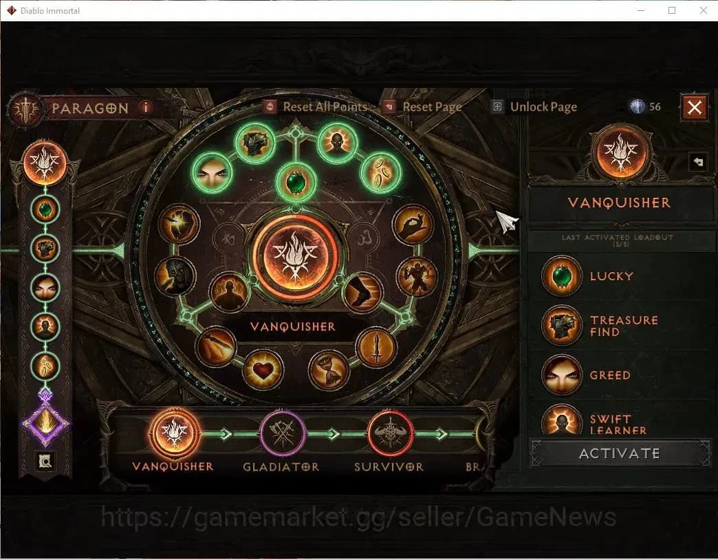 Diablo Immortal Accounts SEA - Izual|CS ON|Lv60(824)|Necromancer|CR 43K|Res image 12