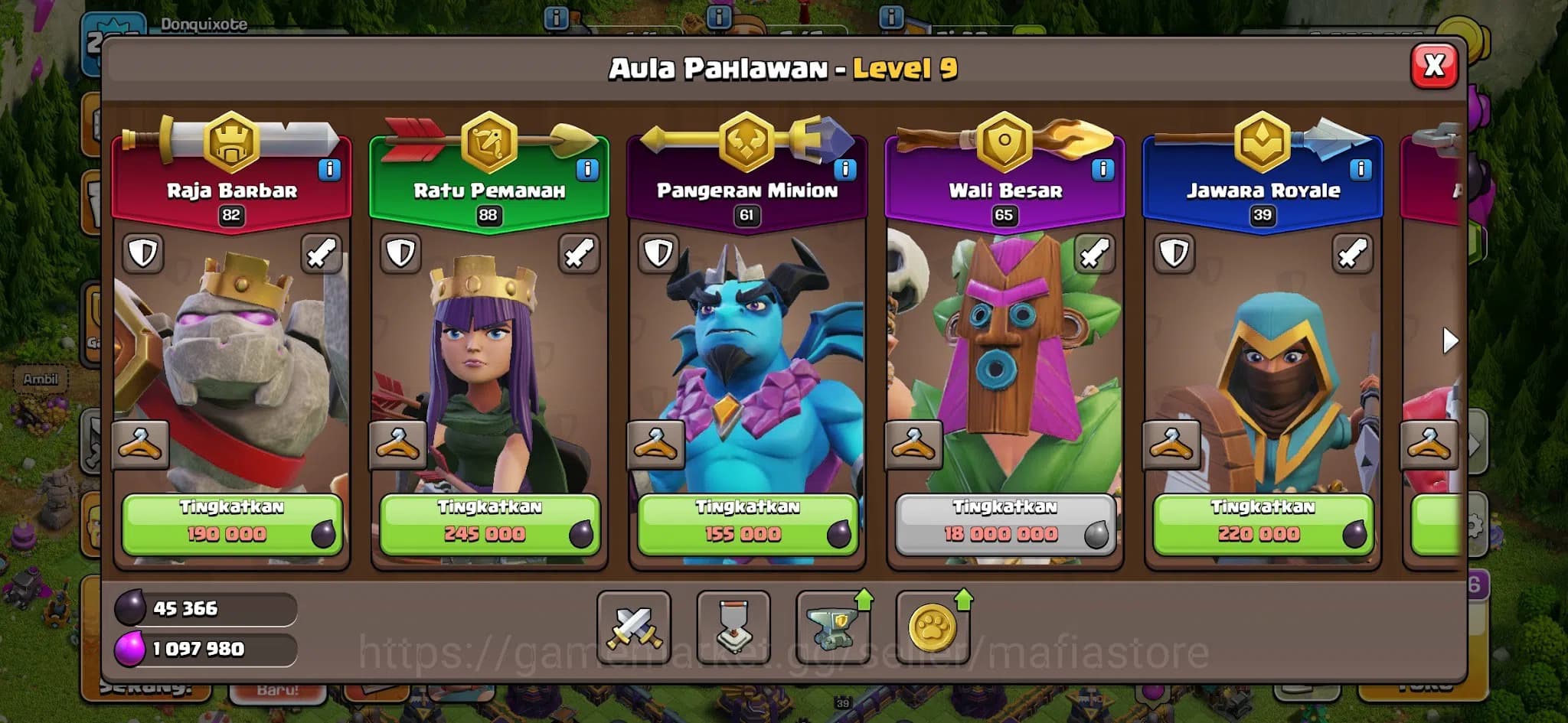 Clash of Clans Accounts TH15 Witch Global Rank 48! Lvl 202 with AQ88, BK82 image 5