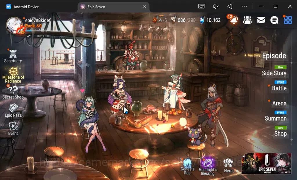 Epic Seven Accounts GLOBAL Unverif|New Era|10 ML(Salome,BArunka,LOTSca image 1