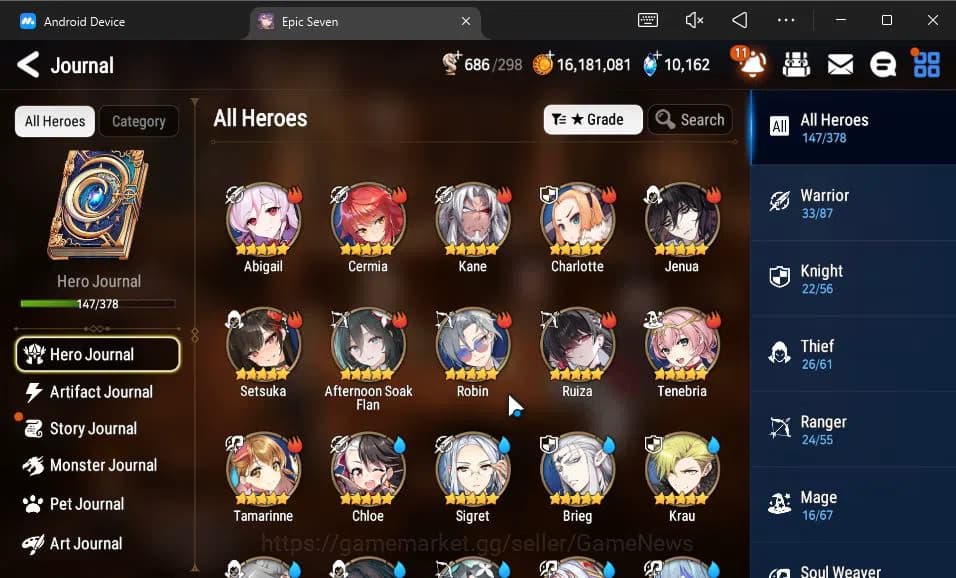 Epic Seven Accounts GLOBAL Unverif|New Era|10 ML(Salome,BArunka,LOTSca image 20