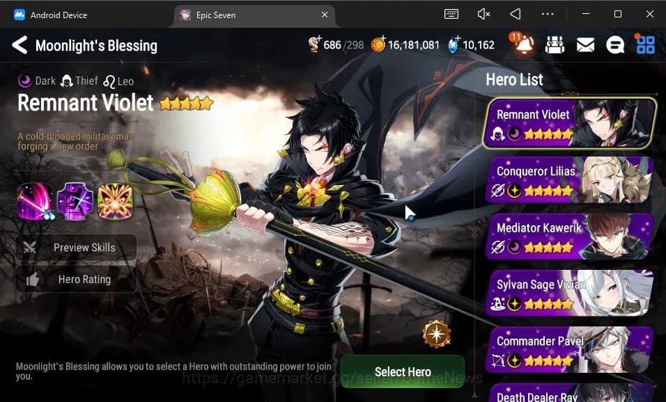 Epic Seven Accounts GLOBAL Unverif|New Era|10 ML(Salome,BArunka,LOTSca image 7